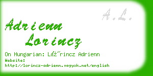 adrienn lorincz business card